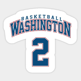 Washington Basketball - Player Number 2 Sticker